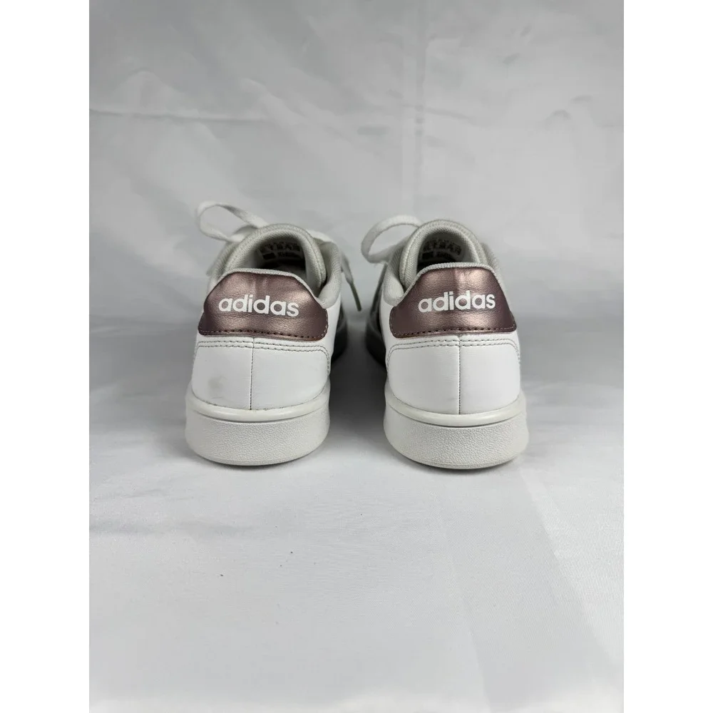 Adidas Grand Court EF0101 Kids 2.5 Sneakers Cloud White Leather Tennis Shoes